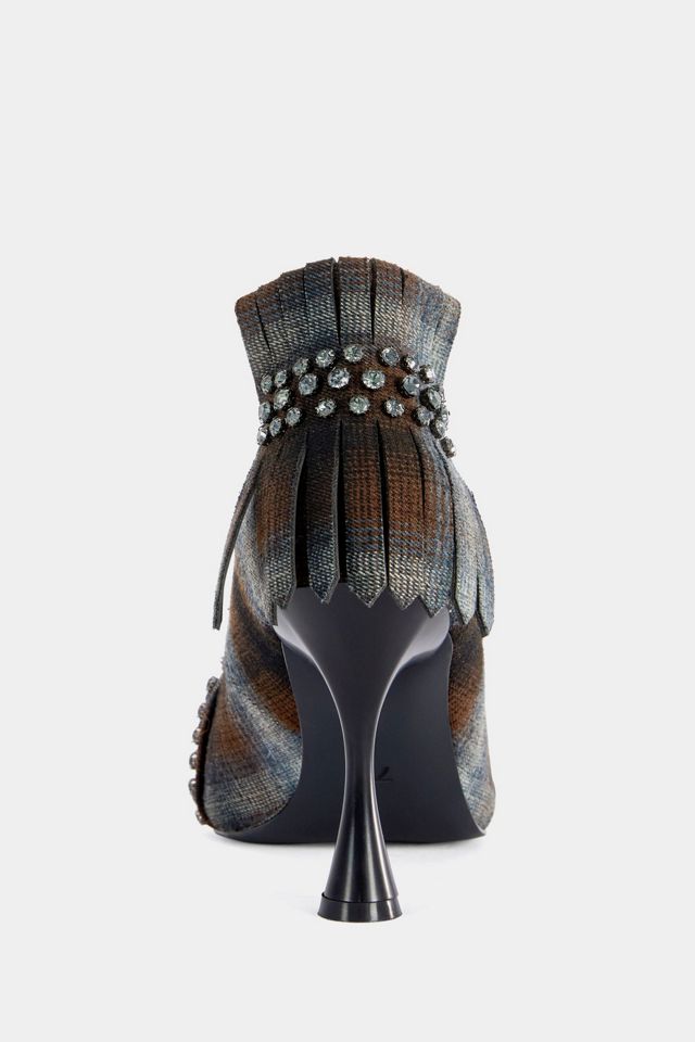 Azalea Wang Piero Embellished Plaid Pump #2