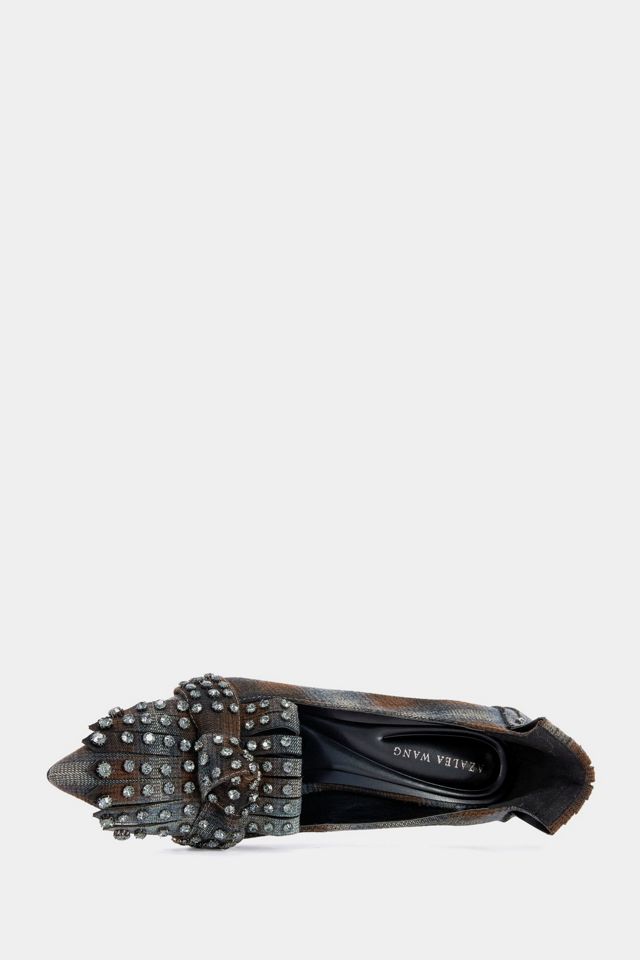 Azalea Wang Piero Embellished Plaid Pump #3