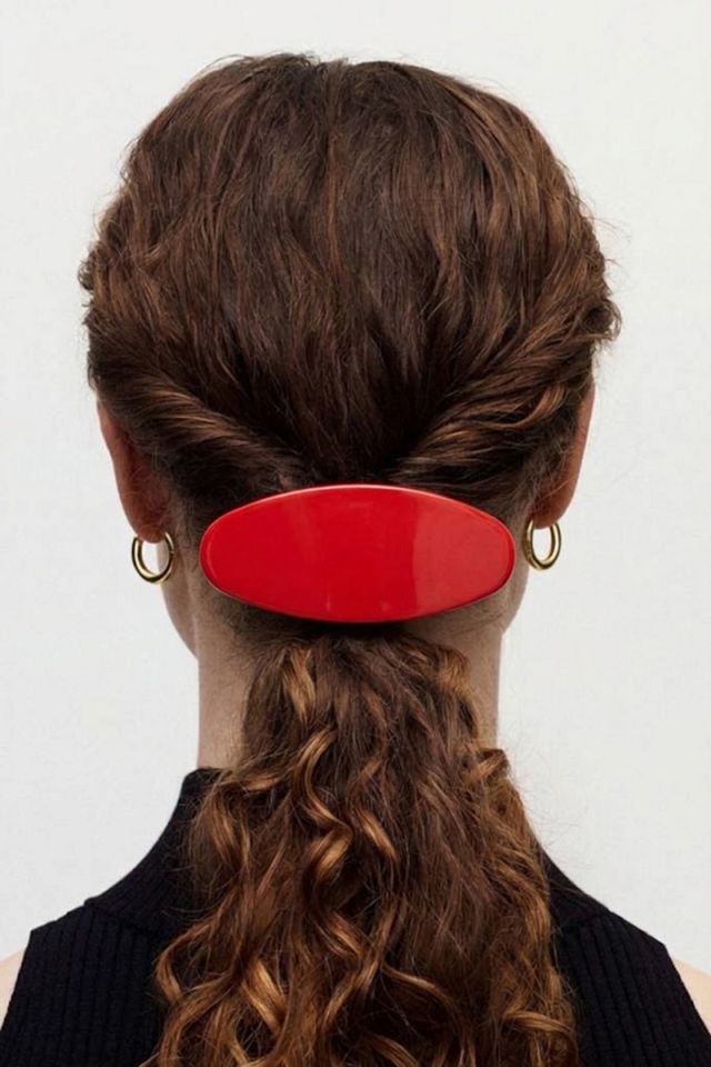 MACHETE Italian Acetate Jumbo Oval Barrette #1
