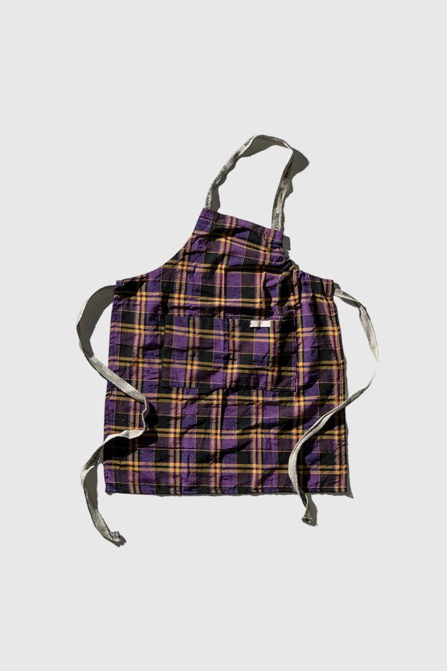 PUEBCO Recycle Cotton Check Apron #1