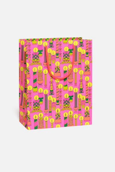 Red Cap Jingle Glow Foil Spot Holiday Large Bag