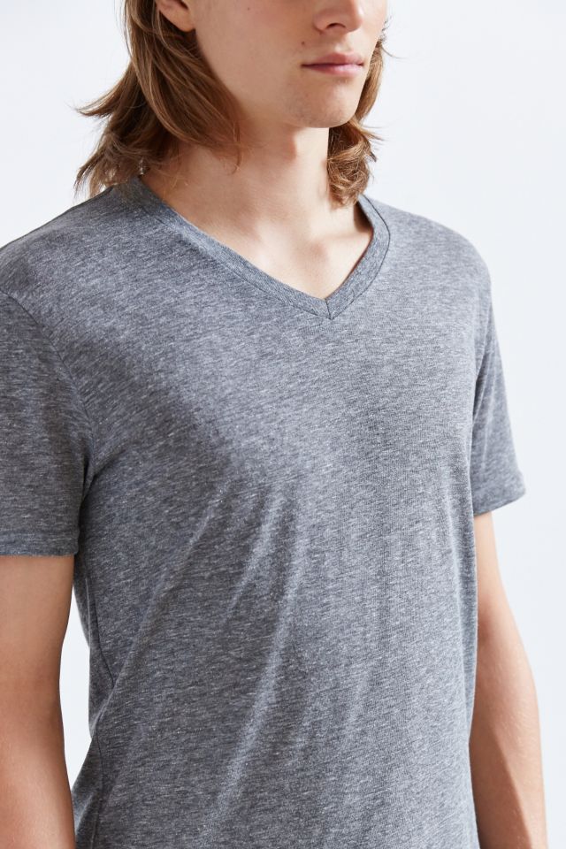 T-shirt ajusté à encolure en V trois tissus BDG #1