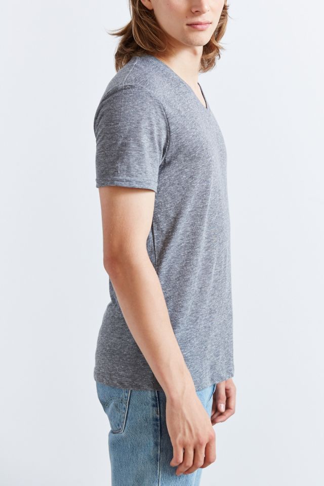 T-shirt ajusté à encolure en V trois tissus BDG #2