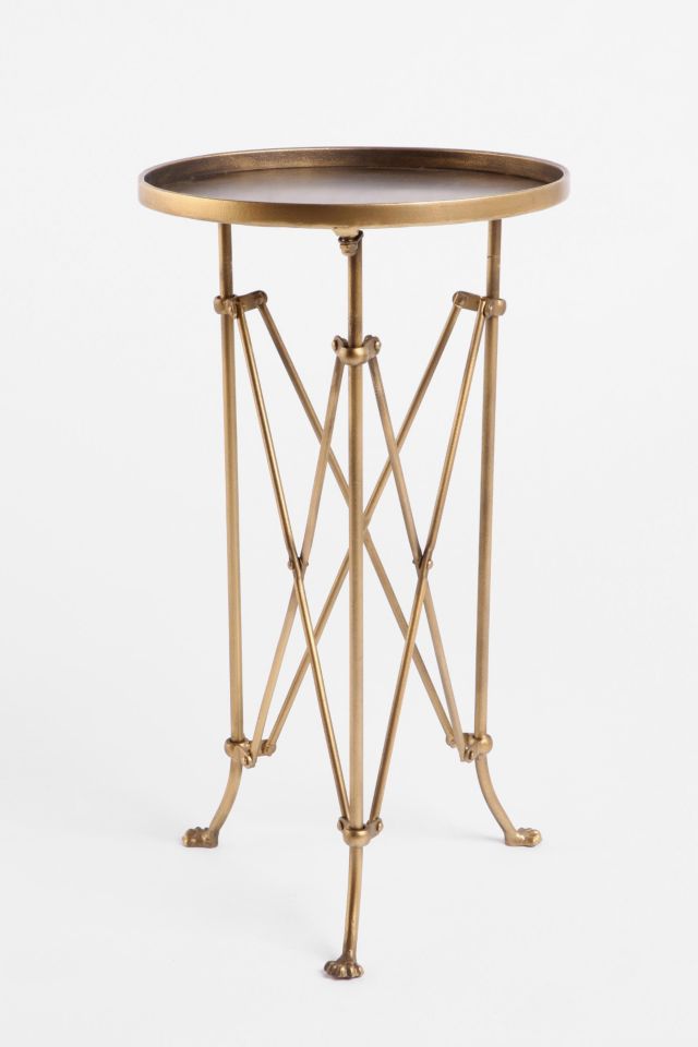 Metal Accordion Side Table
