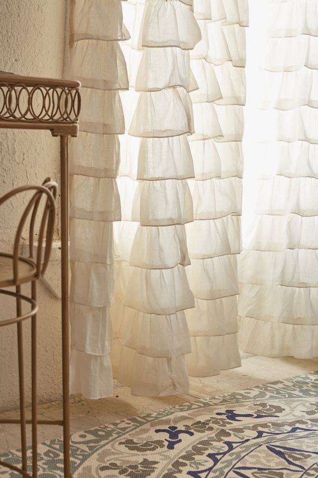 Waterfall Ruffle Curtain | Urban Outfitters