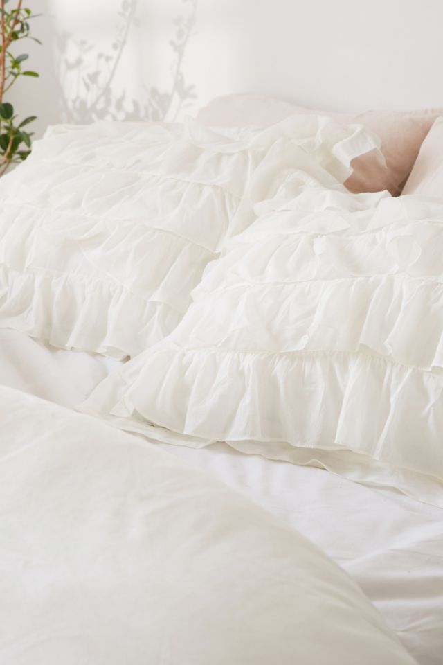 Plum & Bow Waterfall Ruffle Sham Set #1