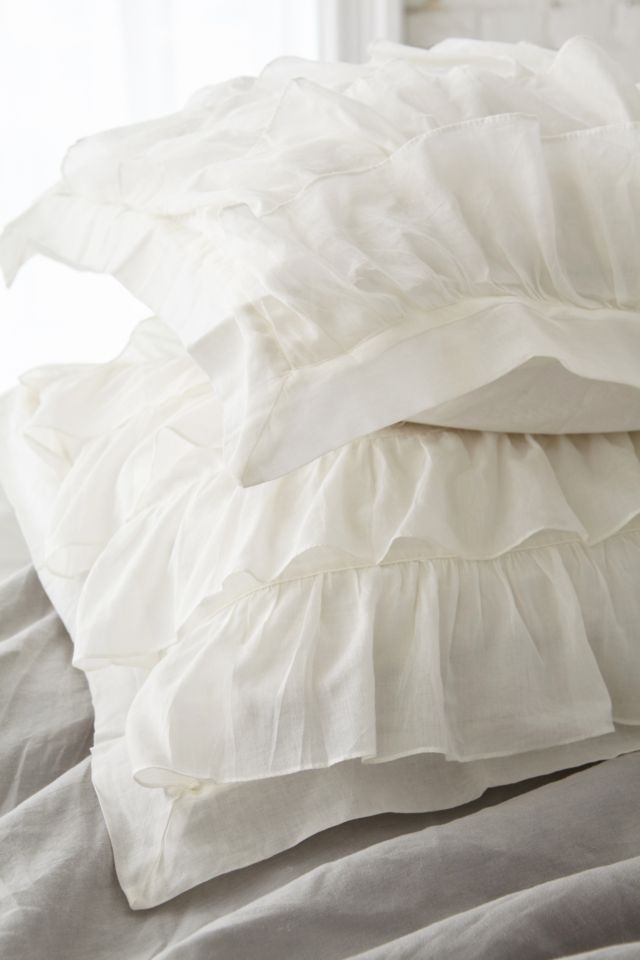 Plum & Bow Waterfall Ruffle Sham Set #2