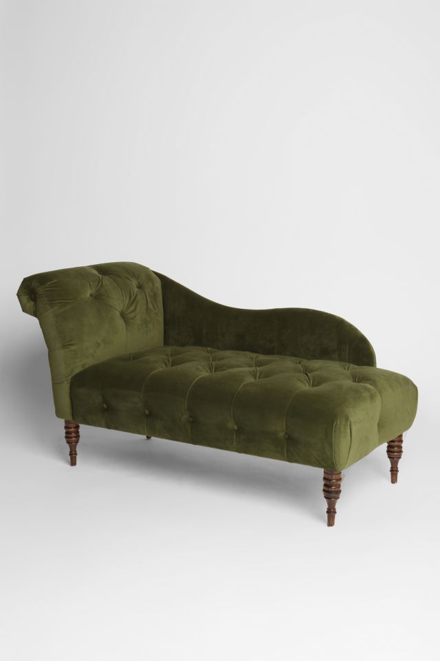 Velvet deals green chaise