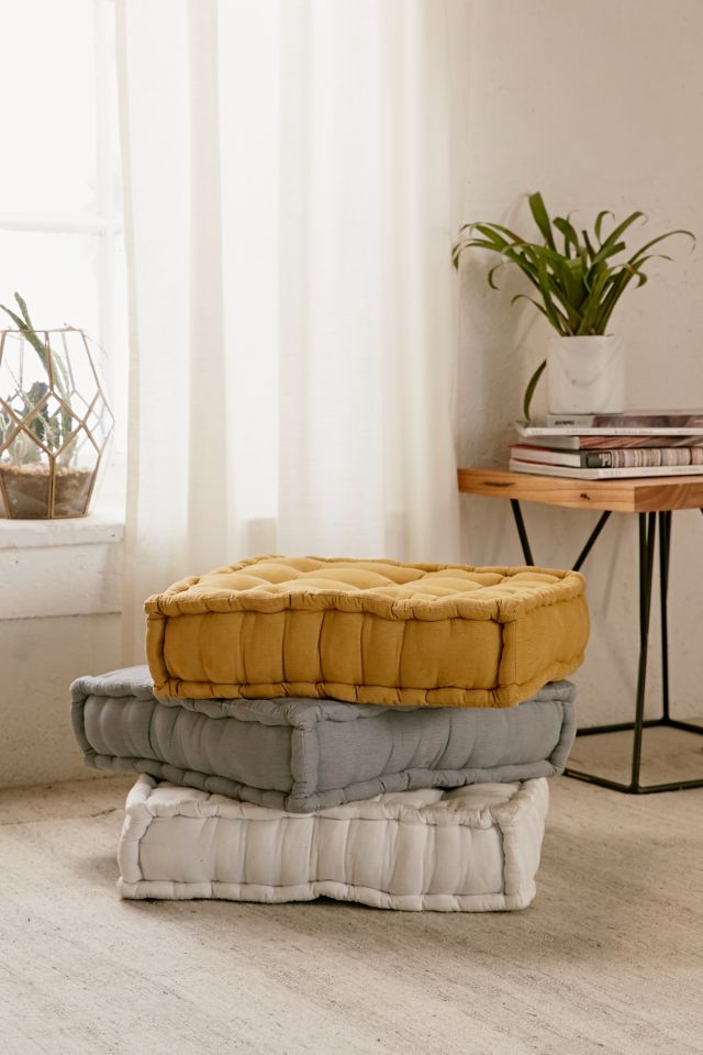 Tufted Corduroy Floor Pillow