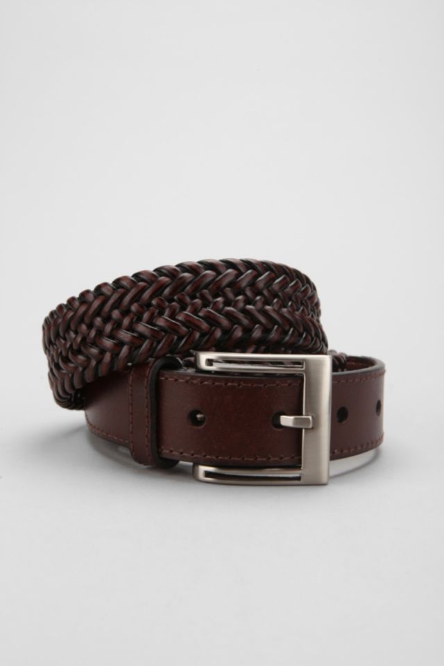 Stretch Leather Braid Belt | Urban Outfitters