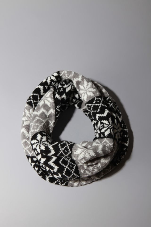 Fair Isle Knit Eternity Scarf #1