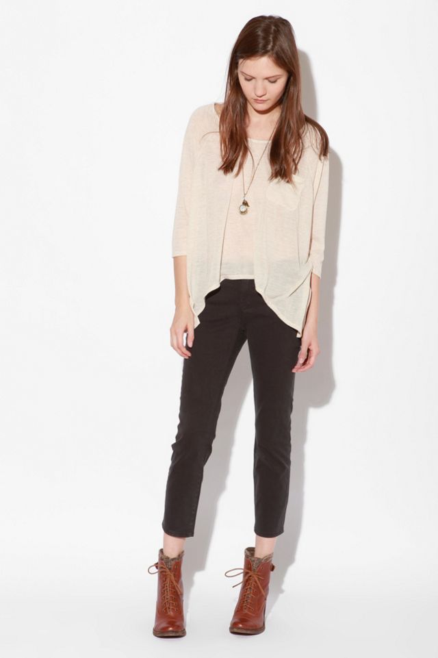 cigarette pants urban outfitters BDG Twill Grazer Cigarette Pant - Black