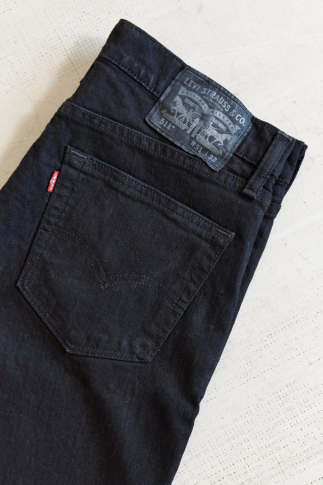 Levi's 511 Black Stretch Slim Jean | Urban Outfitters