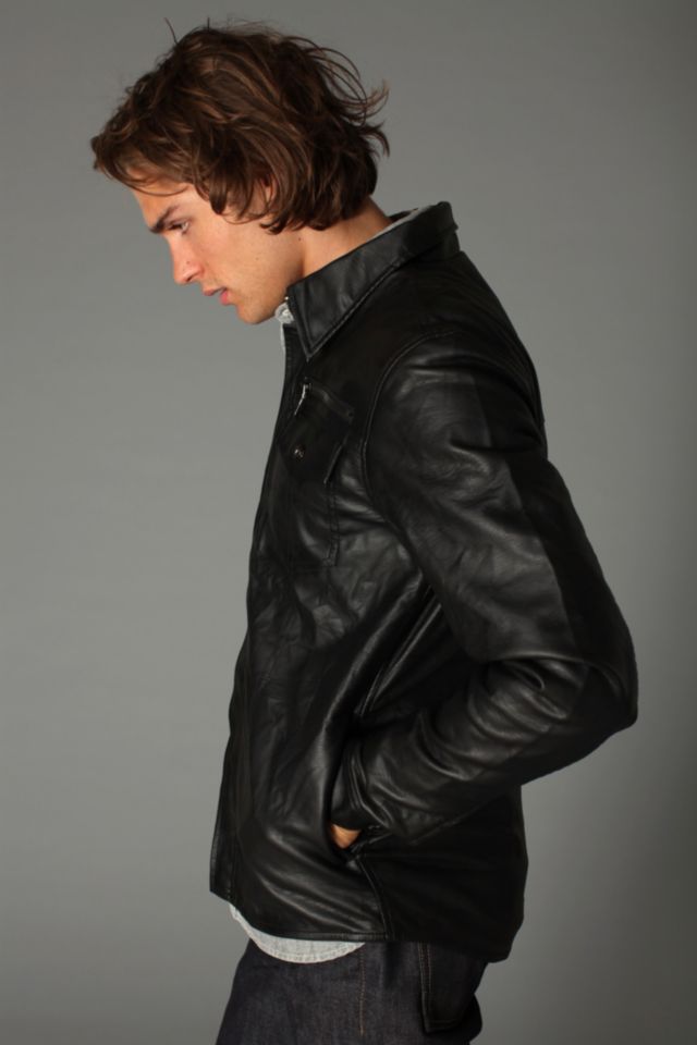 charles and a half faux leather jacket