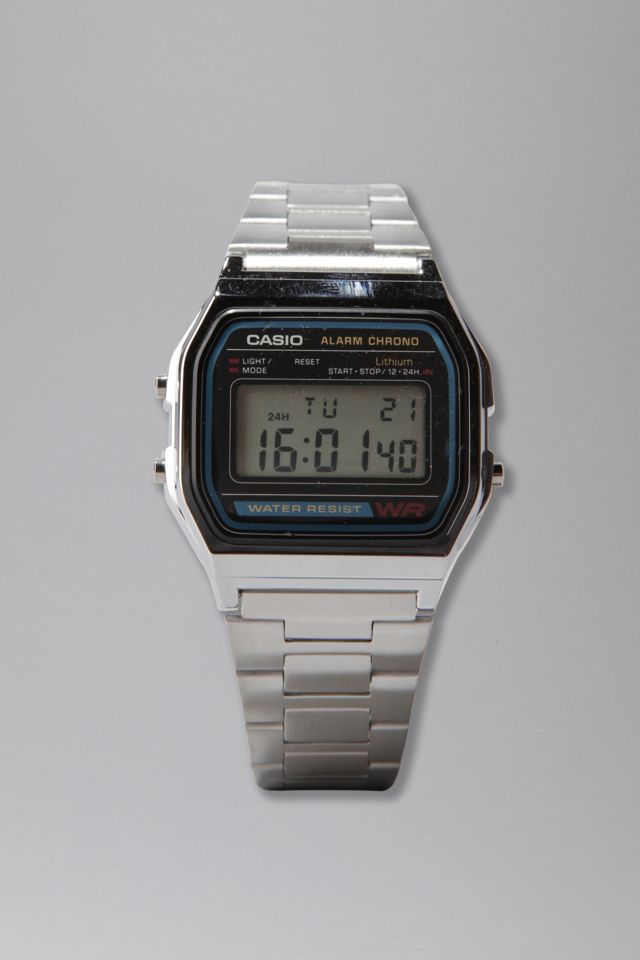 Casio Chrome Classic Watch Urban Outfitters