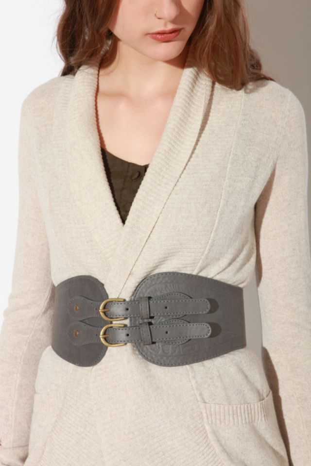 Ecote Double Buckle Corset Belt Urban Outfitters