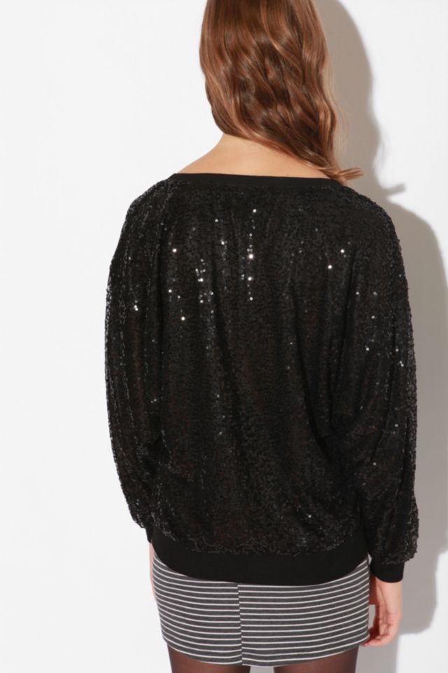 Lucca Couture Sequin V-Neck Top #2