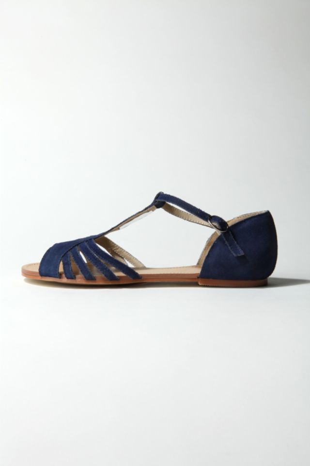 Cooperative Suede T-Strap Sandal #1