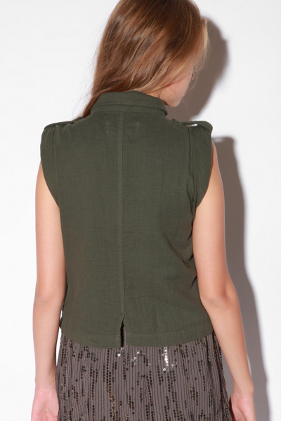 Veste Femme Urban Outfitters Ecote - Motif Paisley (persan) Rouge - Taille M - Manches 3/4 - Polyester - Occasion Très Bon état