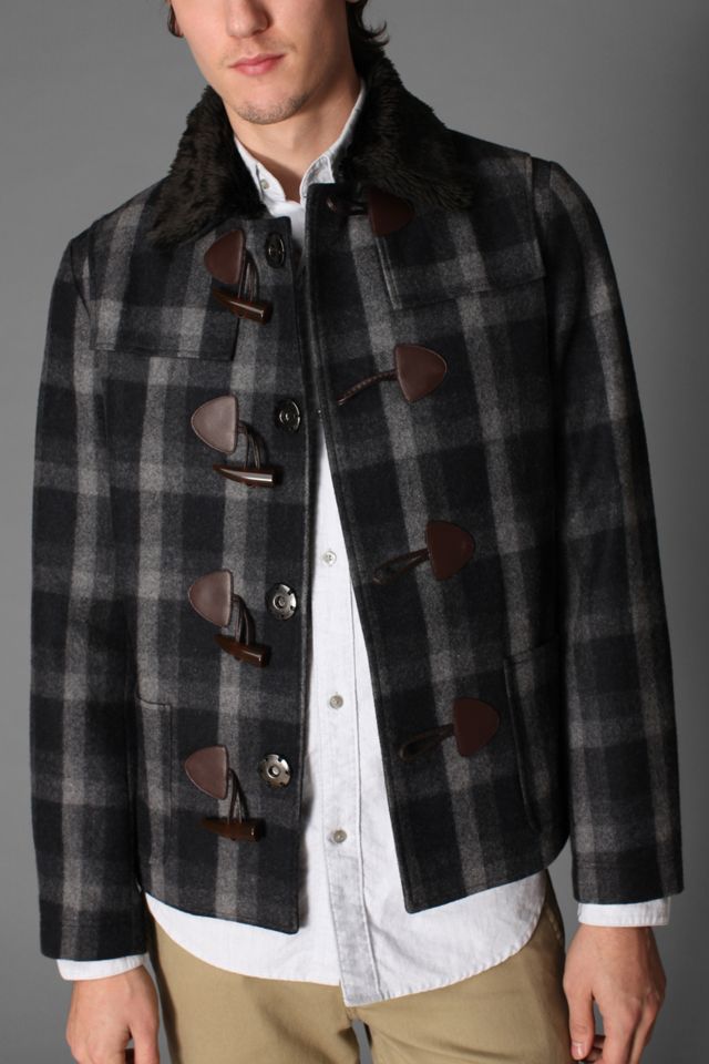 Heritage Plaid Toggle Coat main image 1