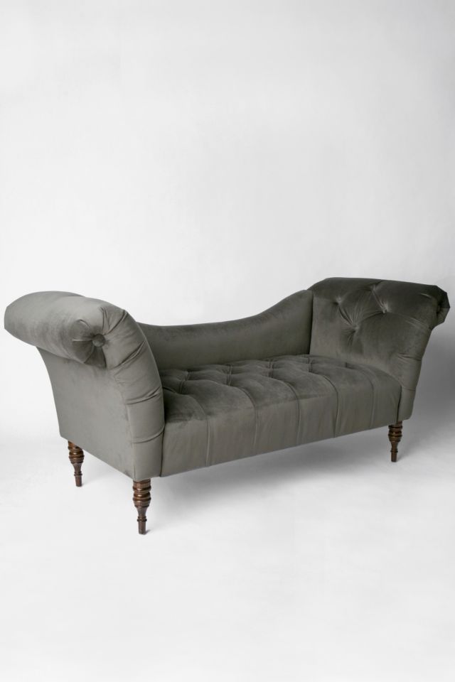 Antoinette Fainting Sofa - Carbon