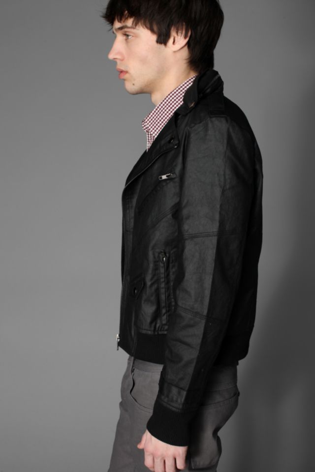 MG Black Label Triumph Coated Cotton Moto Jacket #1