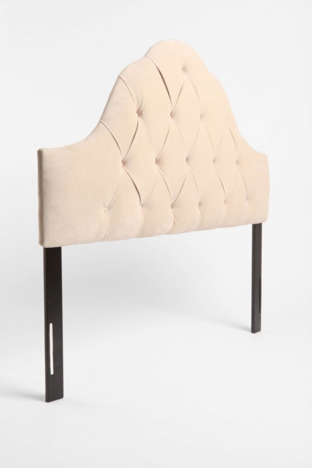 Velvet Tufted Headboard - Wheat #3
