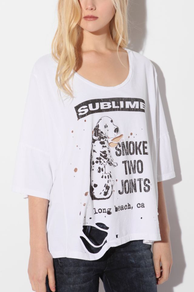 Sublime Smoke Two Joints Shredded Tee | Urban Outfitters