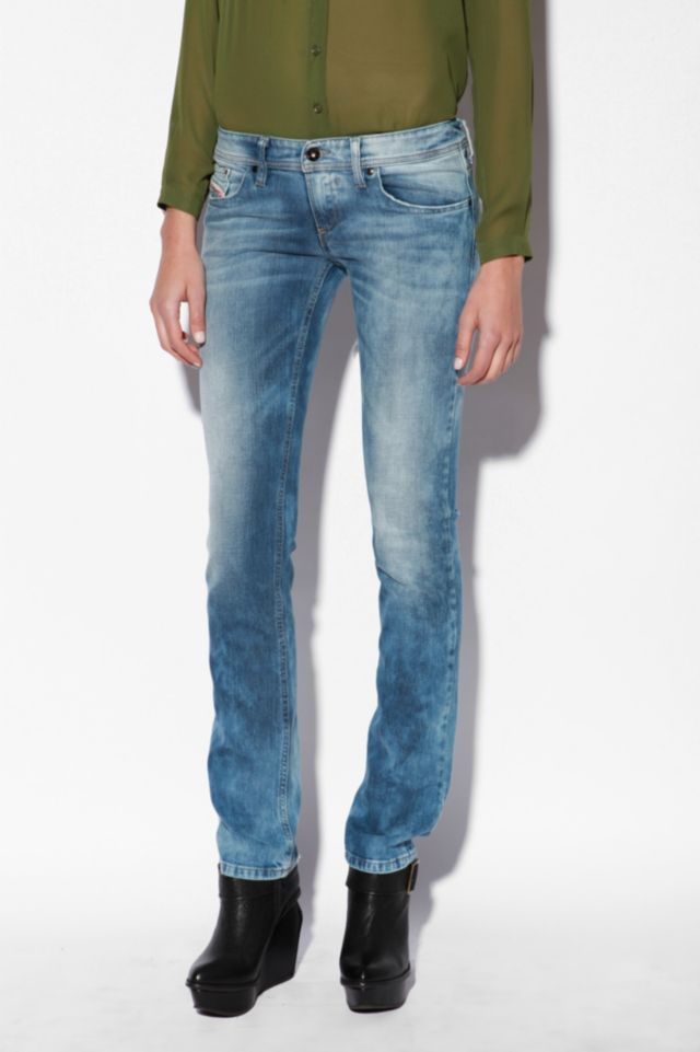 Diesel Lowky Low Rise Straight Jean - Rinsed Denim | Urban