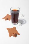 Bear Rug Coaster - Set of 4 | Urban Outfitters