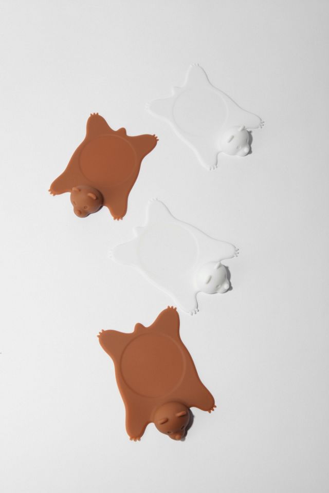 Bear Rug Coaster - Set of 4 | Urban Outfitters