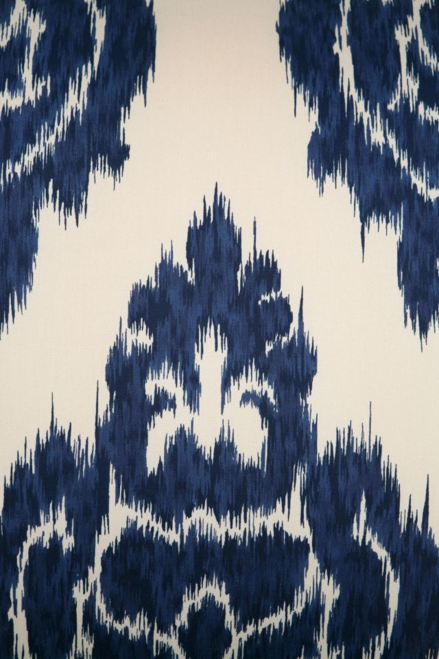 Slipper Chair - Indigo Ikat #2