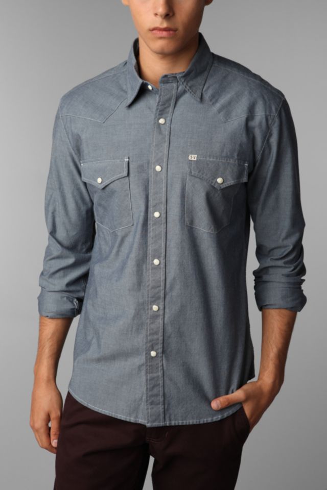 Salt Valley Chambray Western Shirt | Urban Outfitters