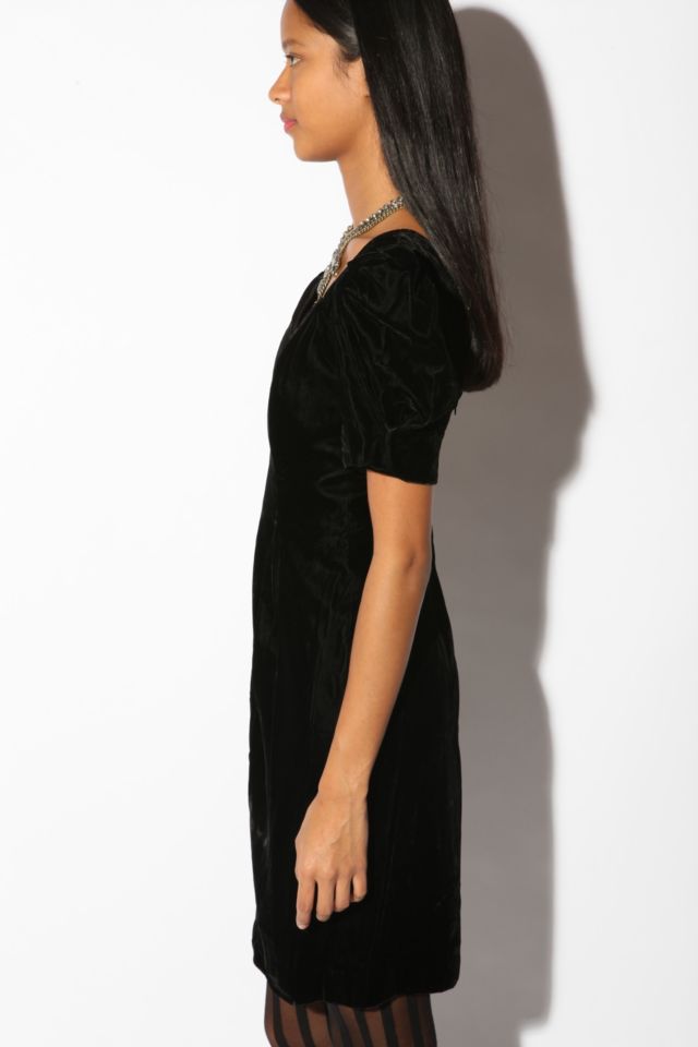 Vintage 80s Velvet Sweetheart Dress #2