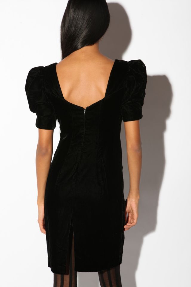 Vintage 80s Velvet Sweetheart Dress #3