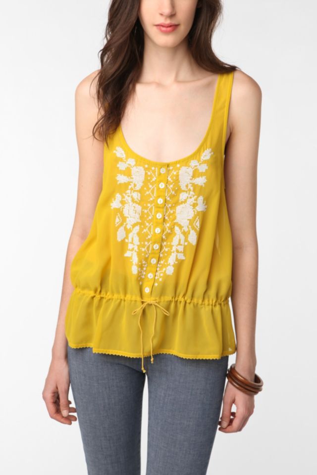 Urban outfitters store peplum tank