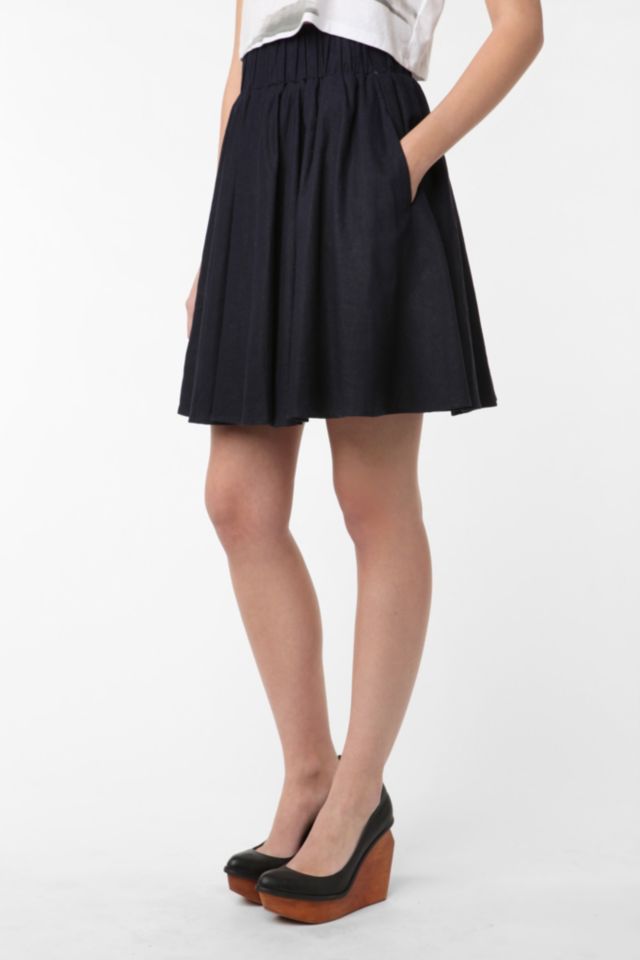 Sparkle & Fade Linen Pull-On Skirt #1