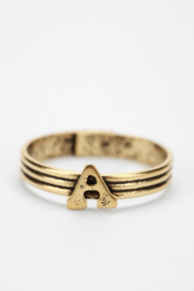 Stackable Initial Ring | Urban Outfitters Canada
