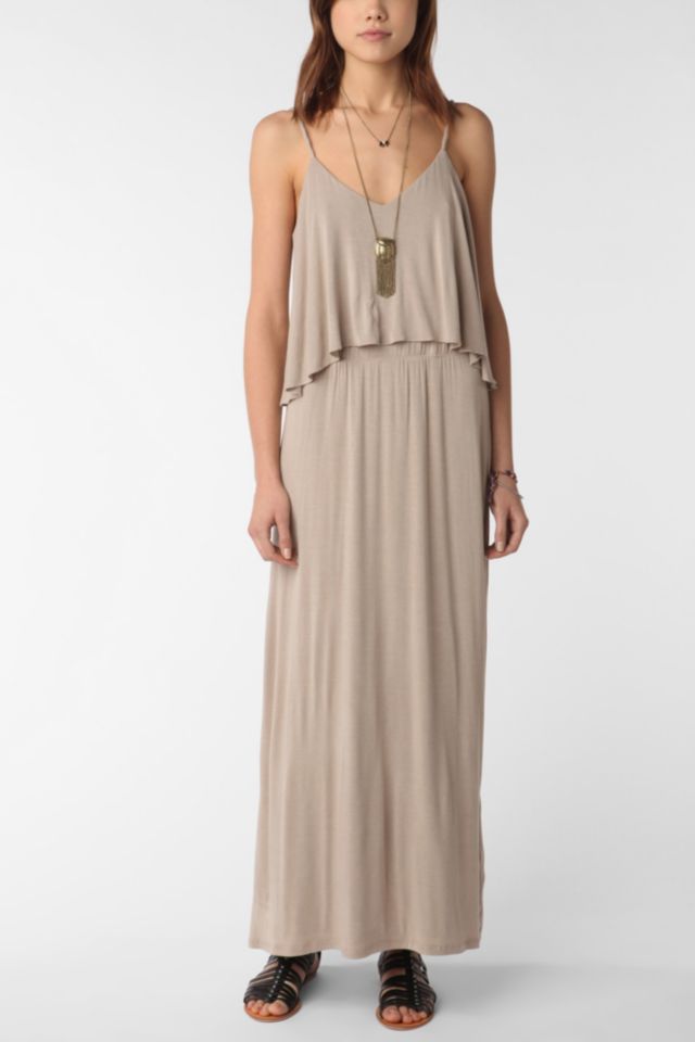 Matty M Layered Knit Maxi Dress Urban Outfitters