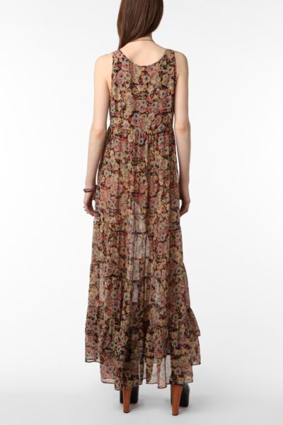 urban outfitters blue floral maxi dress