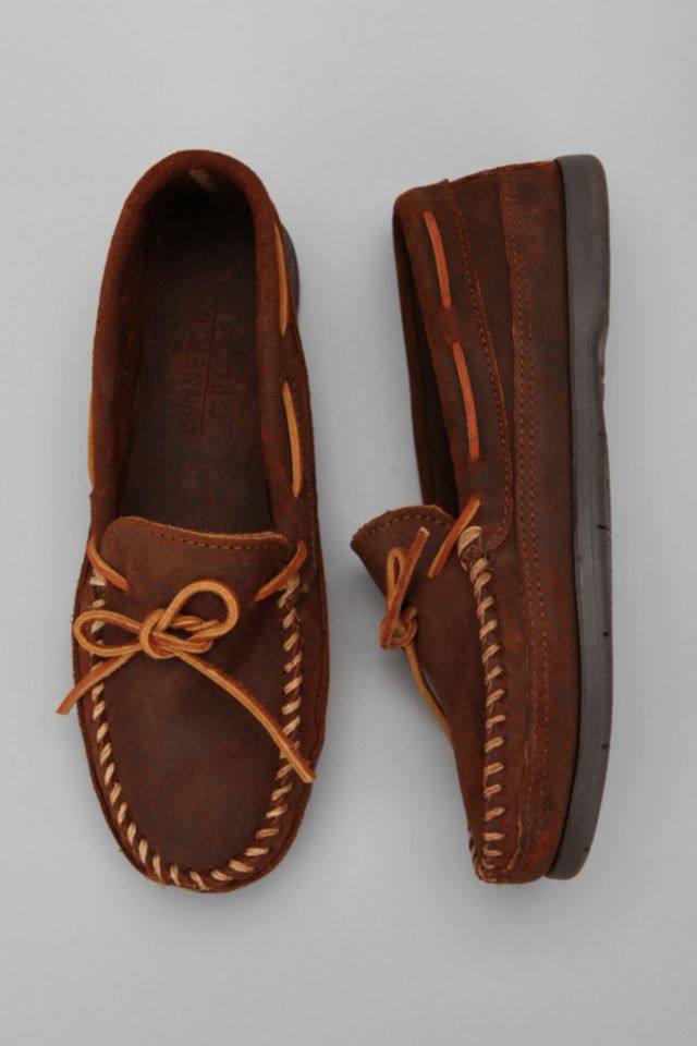 MINNETONKA・DOUBLE BOTTOM HARDSOLE /BROWN-