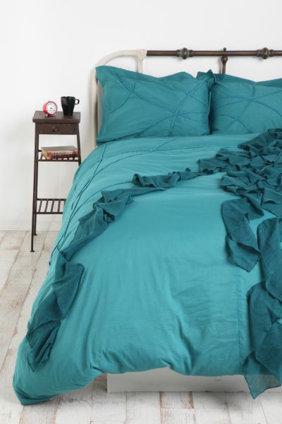 Braids and Ruffle Duvet Cover | Urban Outfitters