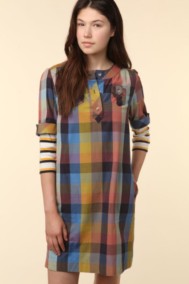 A.P.C. Madras Plaid Dress | Urban Outfitters Canada