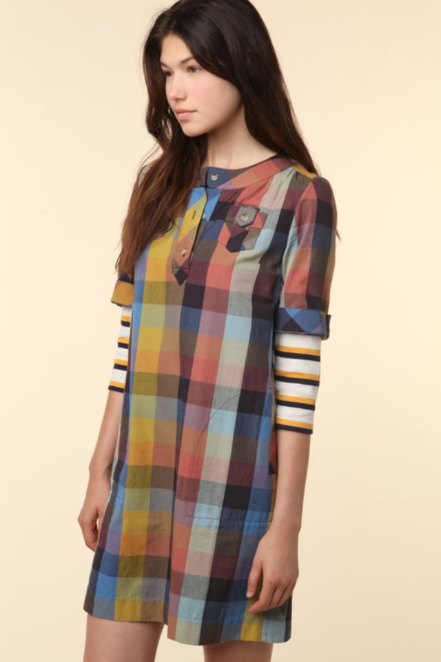 A.P.C. Madras Plaid Dress | Urban Outfitters Canada