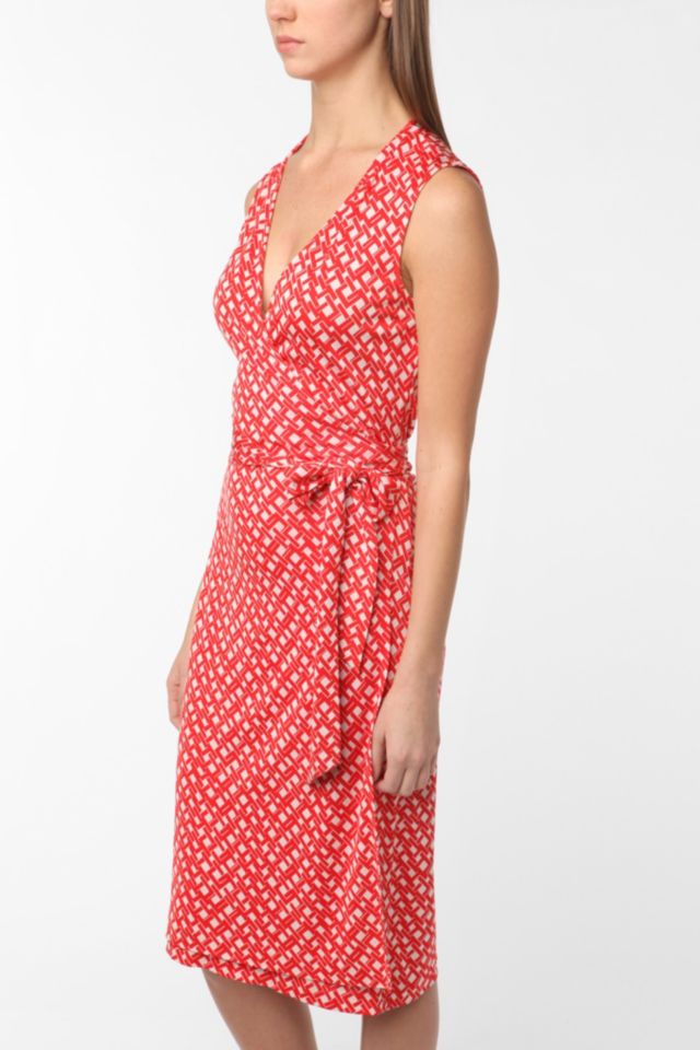 Vintage Diane von Furstenberg Red Printed Dress #1