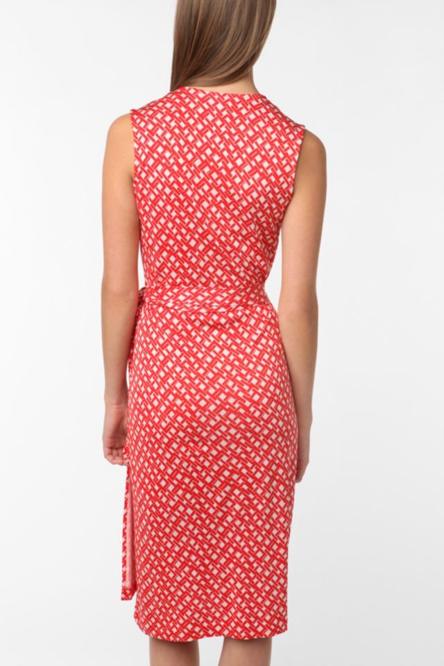 Vintage Diane von Furstenberg Red Printed Dress #2