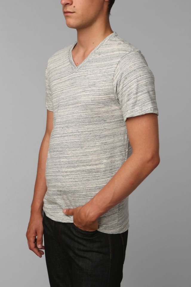T-shirt en coton marbré à col en V BDG #2