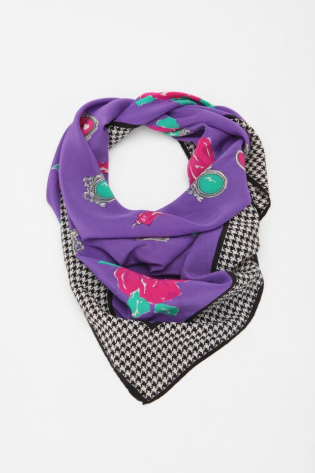 Vintage Christian Dior Houndstooth Scarf #2