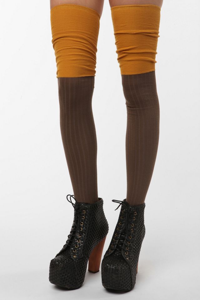 Colorblock Over-the-Knee Sock | Urban Outfitters