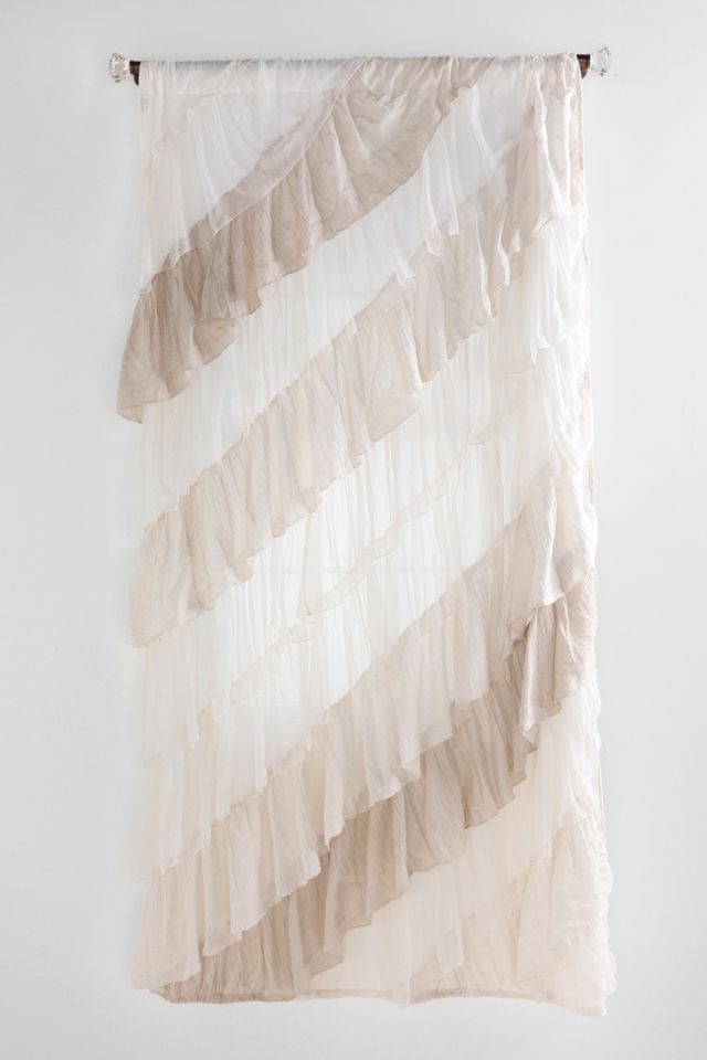 Angled Ruffle Curtain | Urban Outfitters Canada